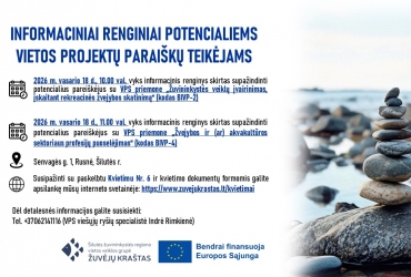 INFORMACINIAI RENGINIAI POTENCIALIEMS VIETOS PROJEKTŲ PARAIŠKŲ TEIKĖJAMS
