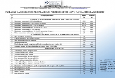 RUSNĖS PRIEPLAUKA, PAKALNĖS UPĖJE ATSINAUJINO