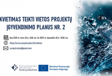 SKELBIAMAS KVIETIMAS TEIKTI VIETOS PROJEKTŲ ĮGYVENDINIMO PLANUS NR. 2