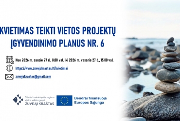 SKELBIAMAS KVIETIMAS TEIKTI VIETOS PROJEKTŲ ĮGYVENDINIMO PLANUS NR. 6
